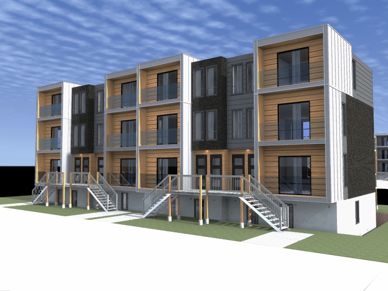 Esquisse - 8 MAISONS DE VILLE