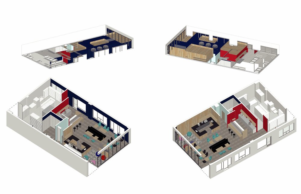 Esquisse boutique SUSHI-TAXI à Sherbrooke